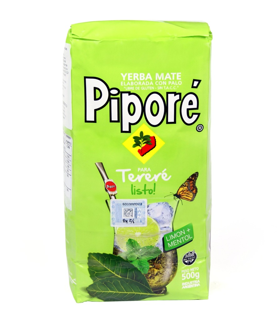 Yerba Mate Pipore Terere Listo menta limon 500g