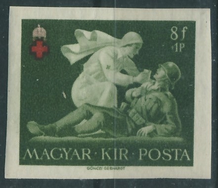 Węgry 8 f. + 1 Pengo - Czerwony Krzyż