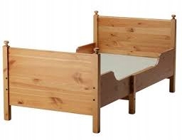 Łóżko Ikea rozsuwane Leksvik +materac+stelaż