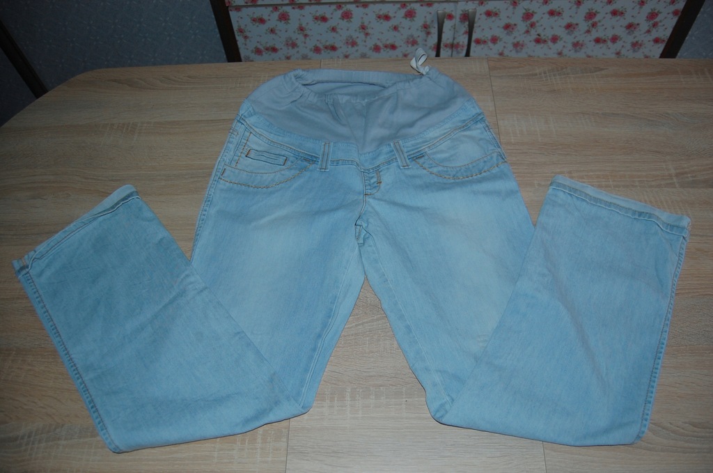 Spodnie ciążowe jasny jeans r. L