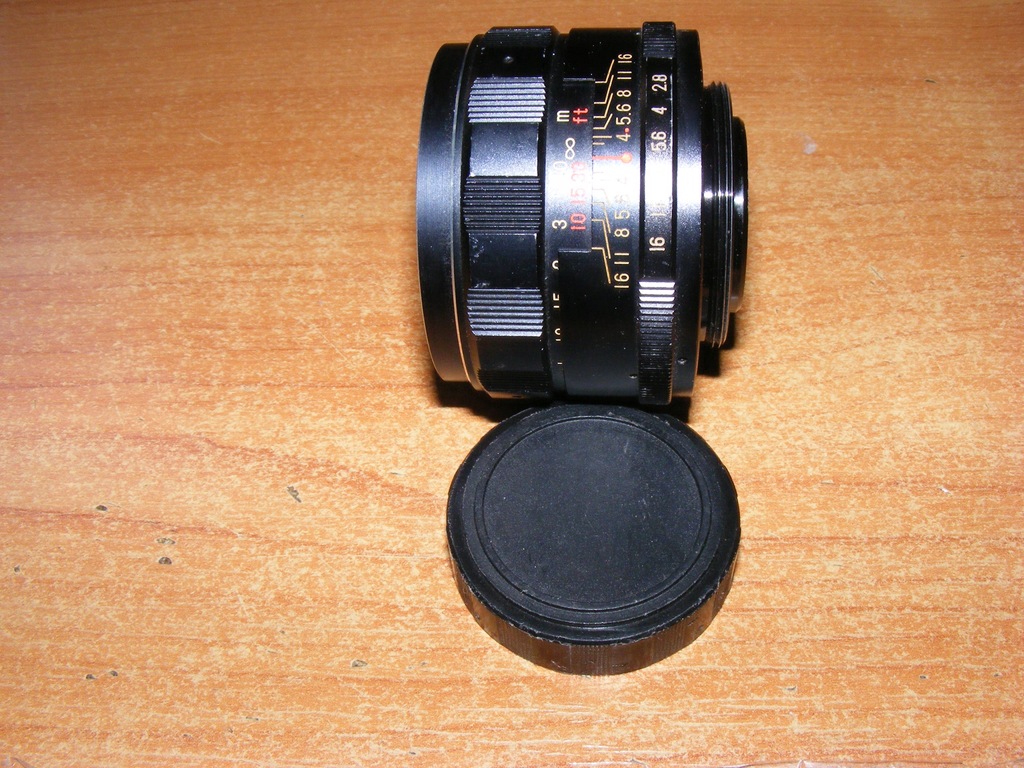 Obiektyw Beroflex 50mm 2,8 M42+konwerter