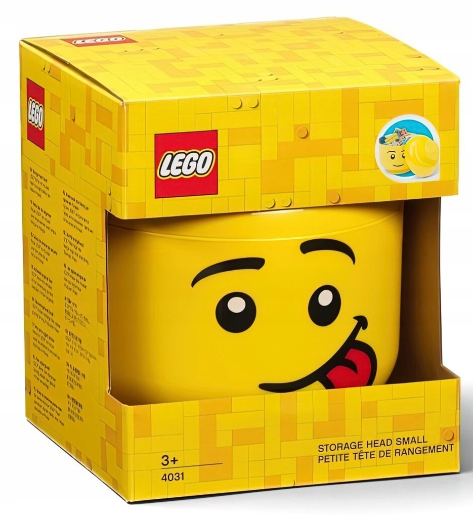 LEGO pojemnik GŁOWA LUDZIKA LEGO język 4031