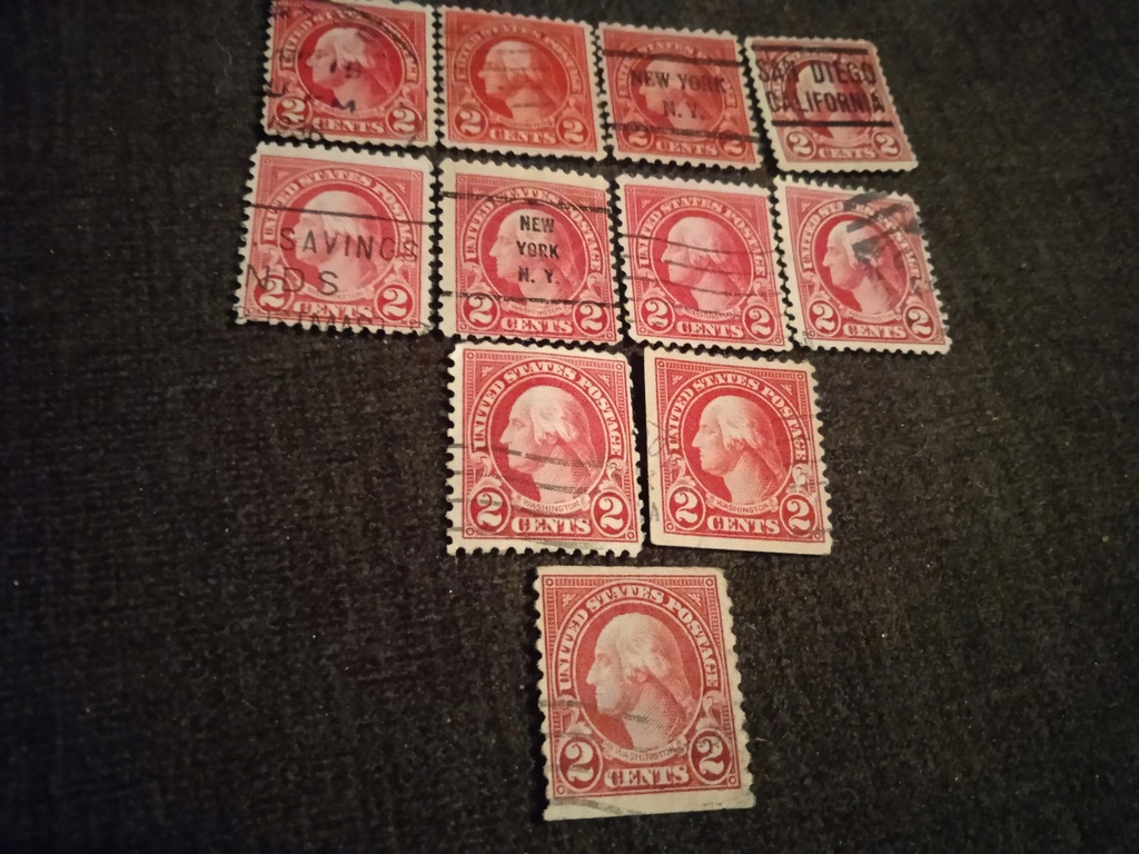 Rzadkie znaczki USA 10 centes 1923rok