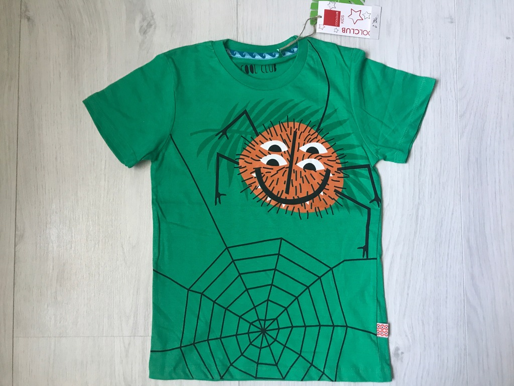 Cool club t-shirt 116 5-6 pająk
