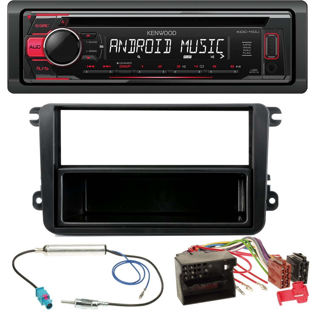 KENWOOD RADIO CD MP3 USB AUX SKODA FABIA ROOMSTER