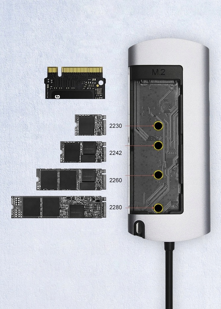 Купить USB-C HUB + M2 КАРМАН для SSD, HDMI + USB + LAN: отзывы, фото, характеристики в интерне-магазине Aredi.ru