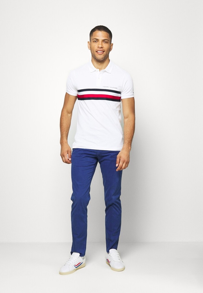 TOMMY HILFIGER KOSZULKA POLO Z KOŁNIERZEM M 1BAC