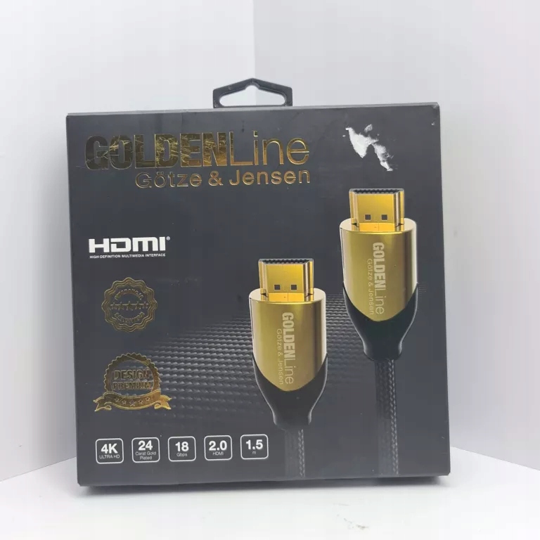 KABEL HDMI ZŁOTY GOTZE JENSEN