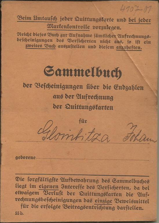 Sammelbuch - Kattowitz 1940