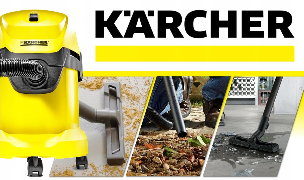 Купить ПРОМЫШЛЕННЫЙ ПЫЛЕСОС KARCHER WD3 БЕЗ МЕШКА 1400 Вт: отзывы, фото, характеристики в интерне-магазине Aredi.ru