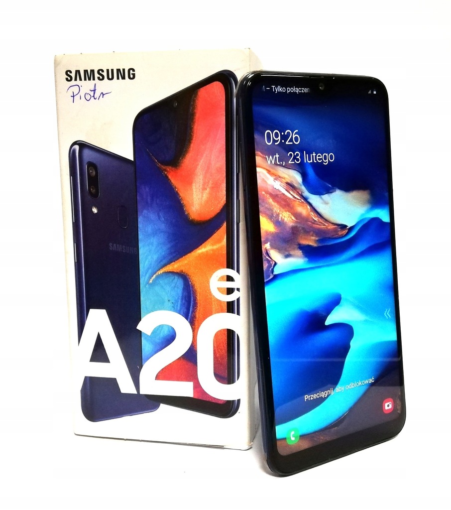 Samsung Galaxy A20e Niebieski| Komplet