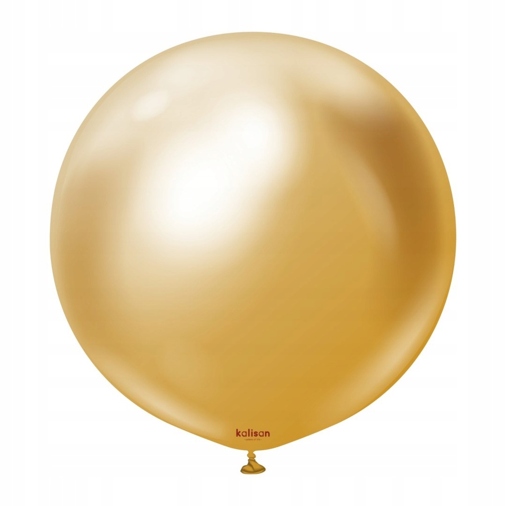 Balony lateksowe Mirror Gold, złoty, 45 cm, 1 szt.