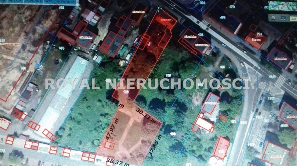 Działka, Gliwice, Śródmieście, 2000 m²