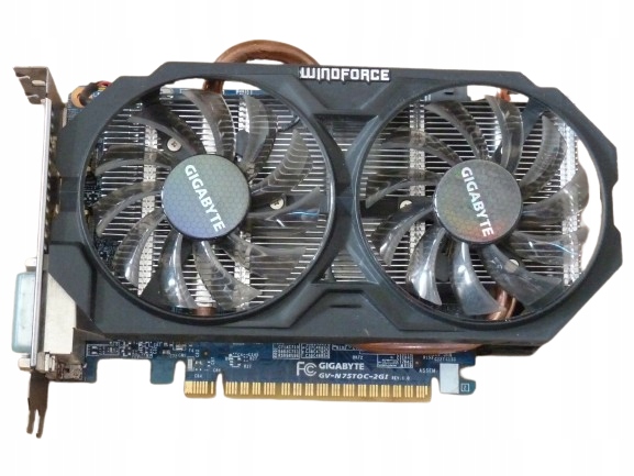 Karta Graficzna Nvidia GeForce GTX750 Ti OC 2GB Gigabyte 2x HDMI Gwarancja
