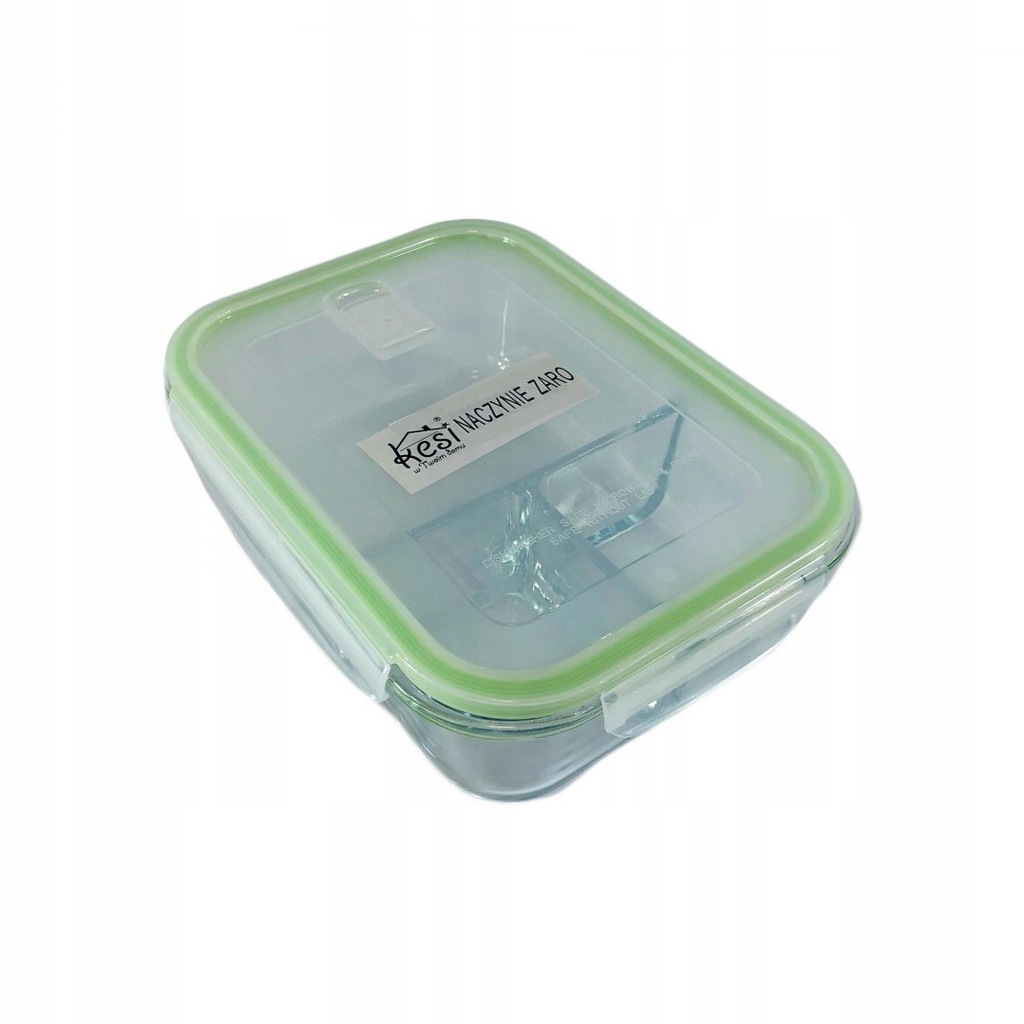 Pojemnik szklany na żywność zielony