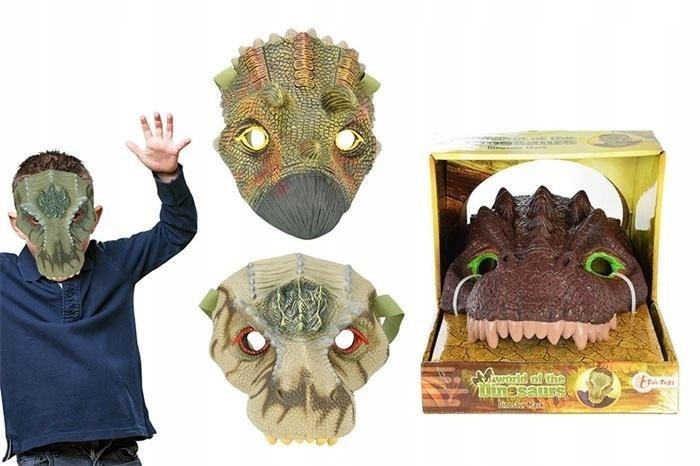 Maska dinozaura, różne rodzaje