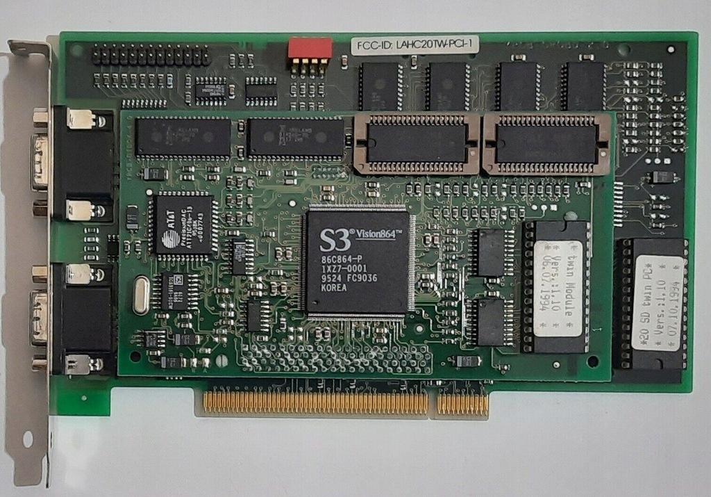 miro Crystal 20 SD Twin PCI graphic card