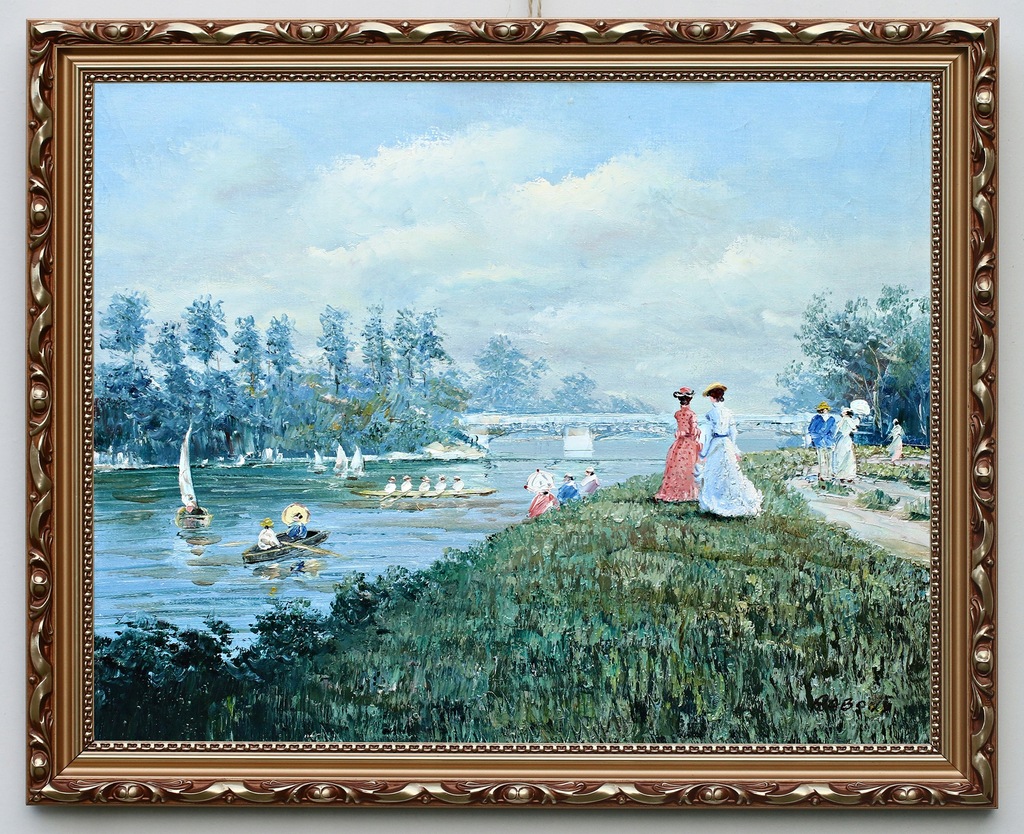 XAVIER RABOUS - PARYSKA SCENA PRZY RZECE CENNY