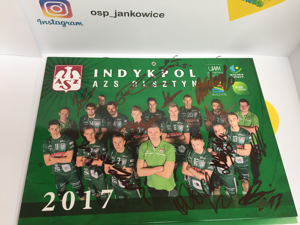 Kalendarz 2017 INDYKPOL AZS Olsztyn z autografami