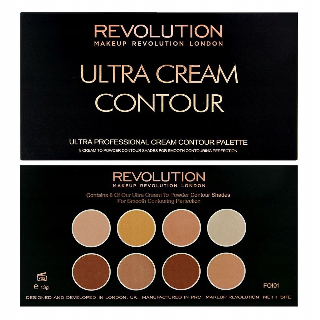 Makeup Revolution Ultra Cream Contour Palette Zest