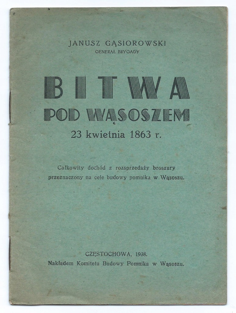 Janusz Gąsiorowski, Bitwa pod Wąsoszem 23.IV.1863