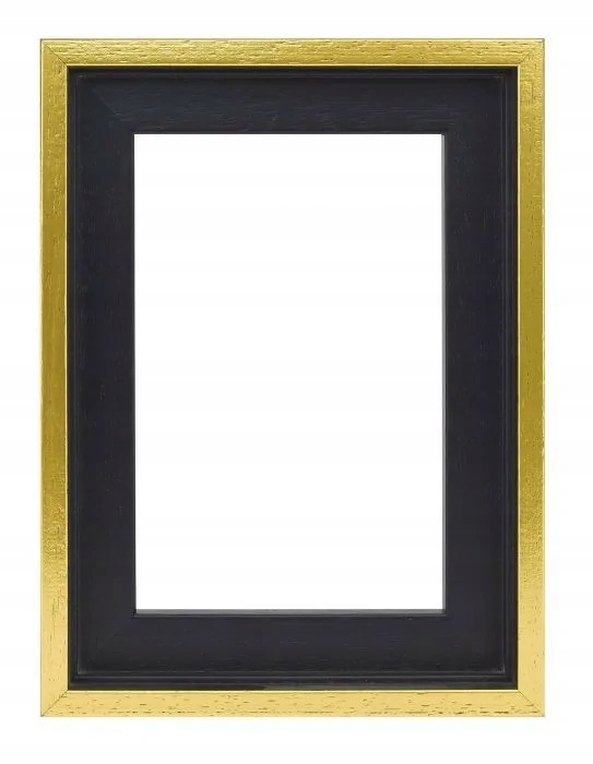 Rama do obrazu drewniana czarno-złota 59,4x84 A1