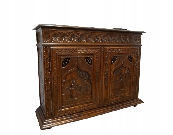 STARA RZEŹBIONA KOMODA BRETOŃSKA FRANCJA