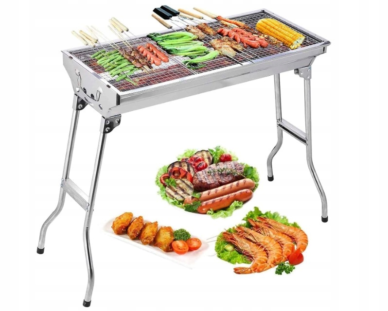 GRILL ZE STALI NIERDZEWNEJ SKŁADANY PRZENOŚNY
