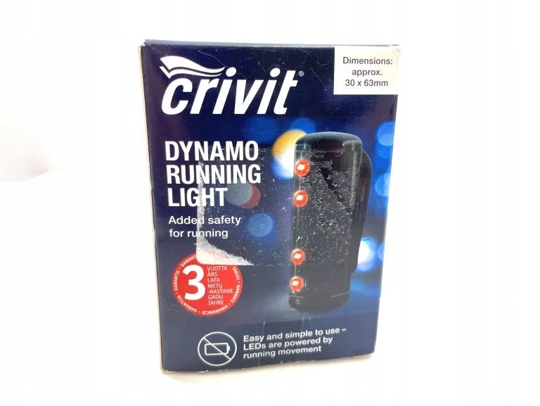 CRIVIT LAMPKA DO BIEGANIA DYNAMO