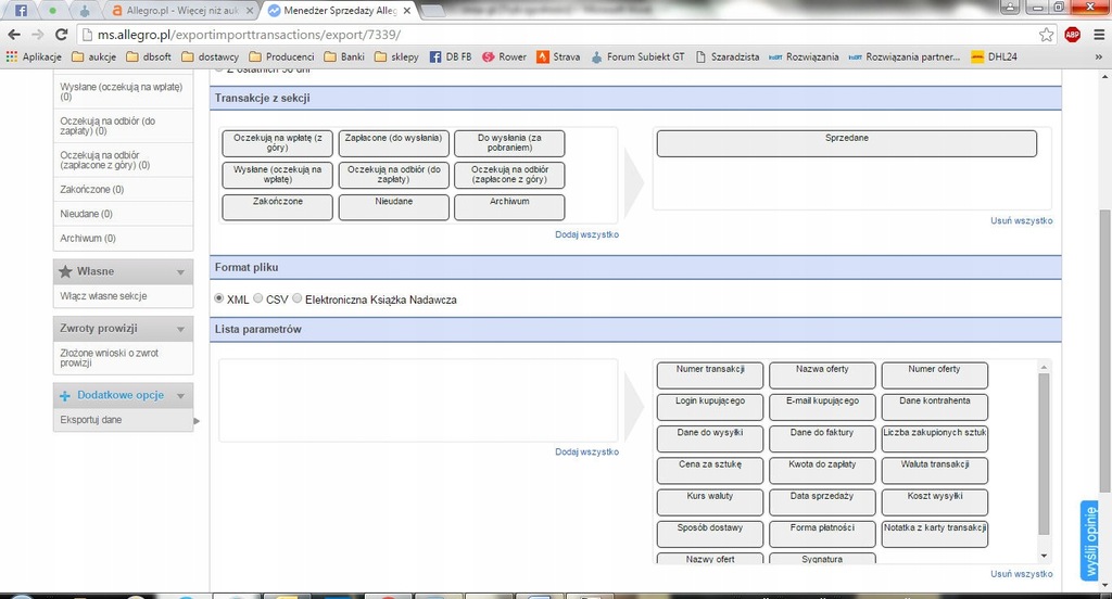 Import Zamowien Z Menedzera Sprzedazy Allegro 8278600043 Oficjalne Archiwum Allegro