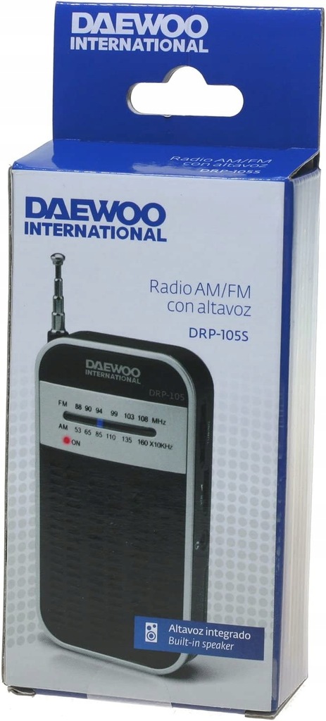 Купить Транзисторное радио Daewoo DRP-105 S FM/AM, черное: отзывы, фото, характеристики в интерне-магазине Aredi.ru