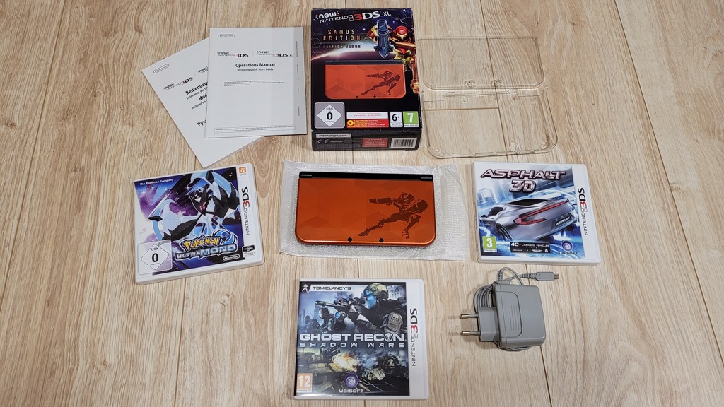 Nintendo New 3DS XL - Samus Edition + 3 gry