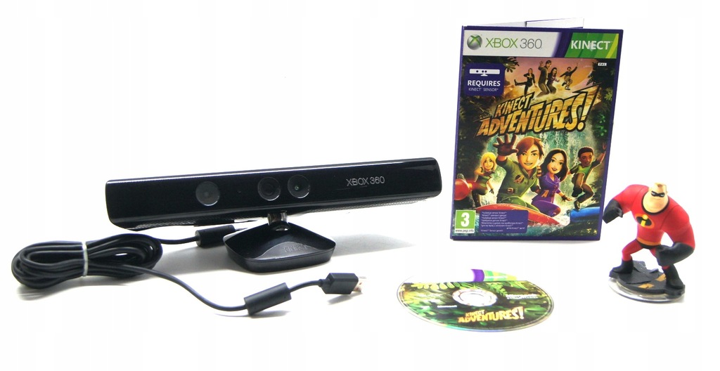 sensor KINECT X360 + gra KINECT ADVENTURES PL