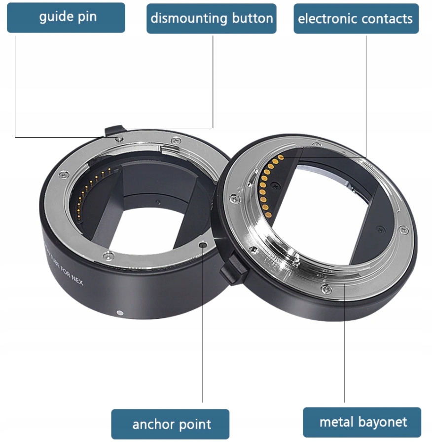 Купить Переходные кольца Macro AF Контакты SONY E NEX: отзывы, фото, характеристики в интерне-магазине Aredi.ru