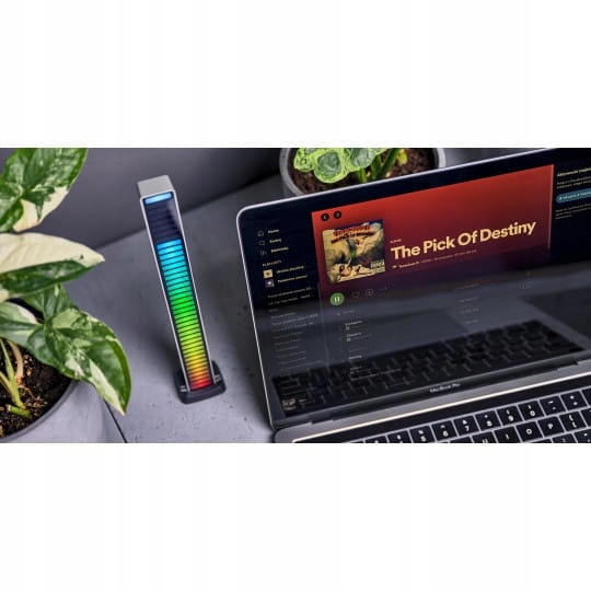 Equalizer RGB Redleaf 40LED - srebrny