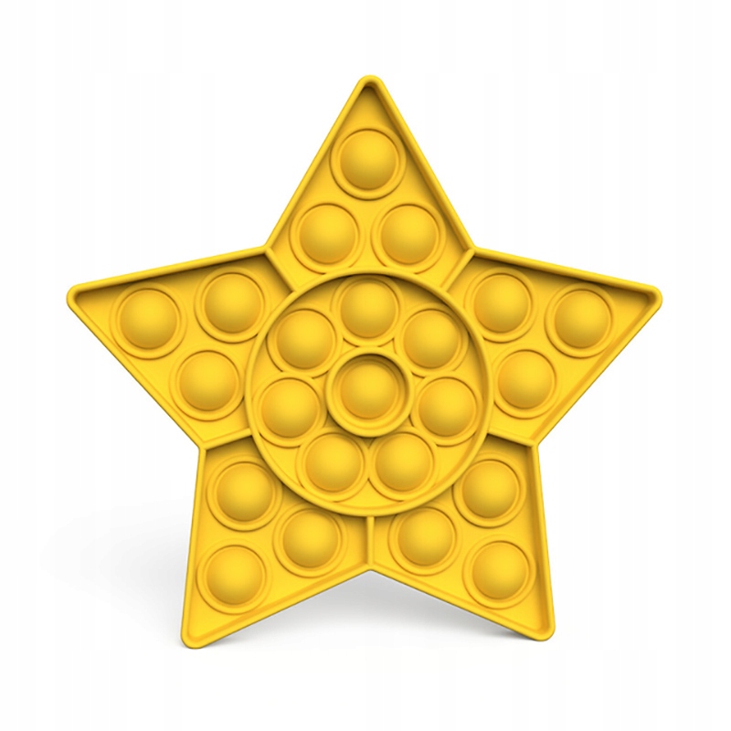 Push Pop It Bubble Fidget Sensory Toy - gwiazda