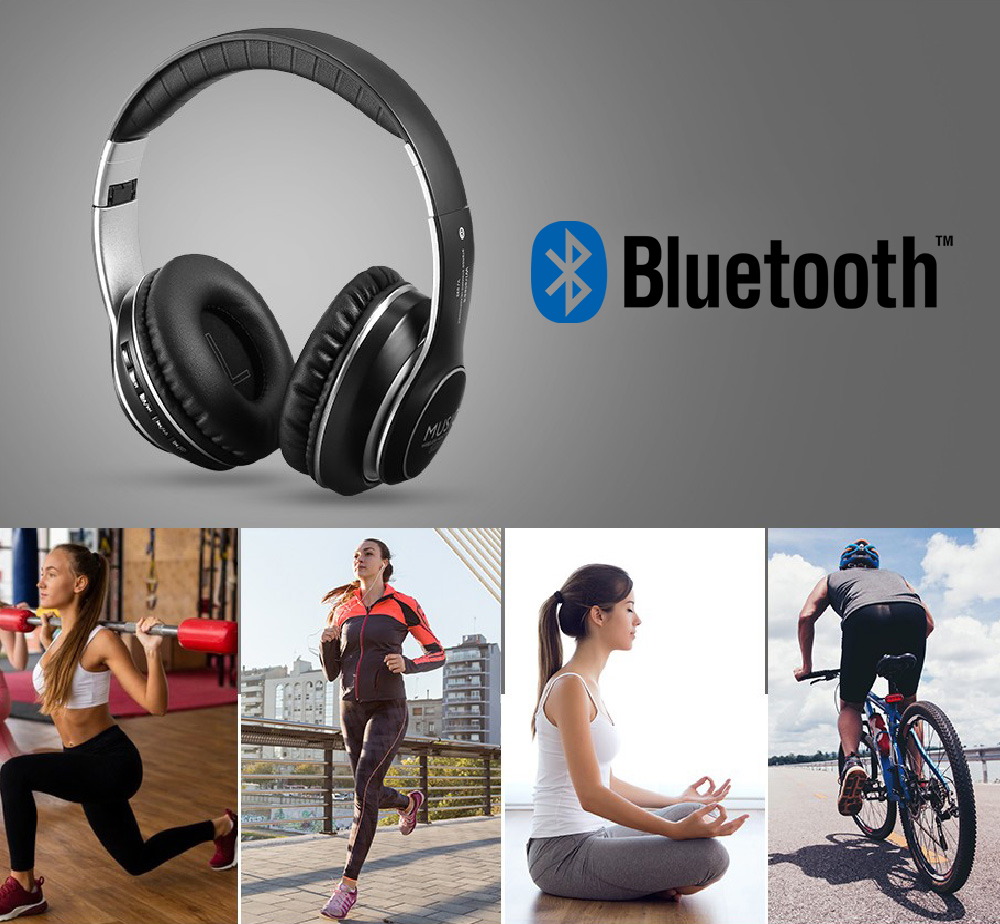 Купить БЕСПРОВОДНЫЕ НАУШНИКИ С LED BLUETOOTH MP3 FM-РАДИО: отзывы, фото, характеристики в интерне-магазине Aredi.ru