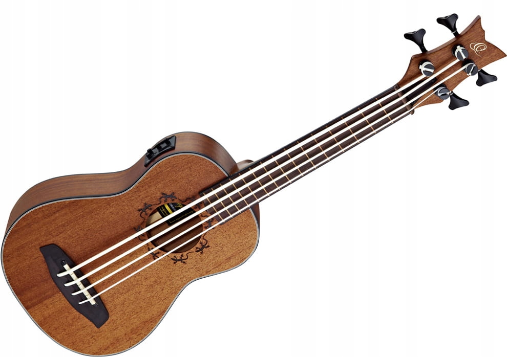 Ortega LIZZY-BSFL-GB ukulele basowe fretless z el