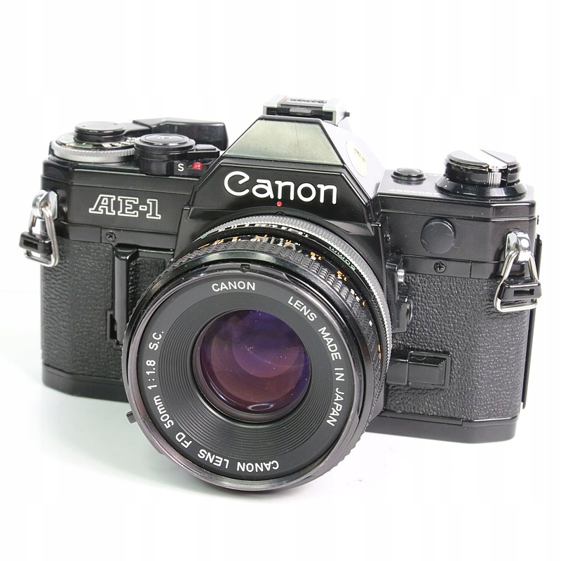 Canon AE-1 + FD 50mm f/1.8 S.C. ładny stan K-ów