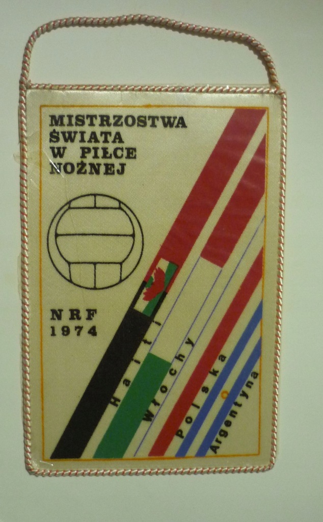 proporczyk MISTRZOSTWA SWIATA NRF 1974