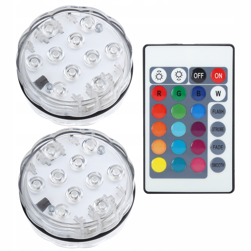 2x LAMPA BASENOWA LED BASEN ŚWIATŁO PILOT RGB