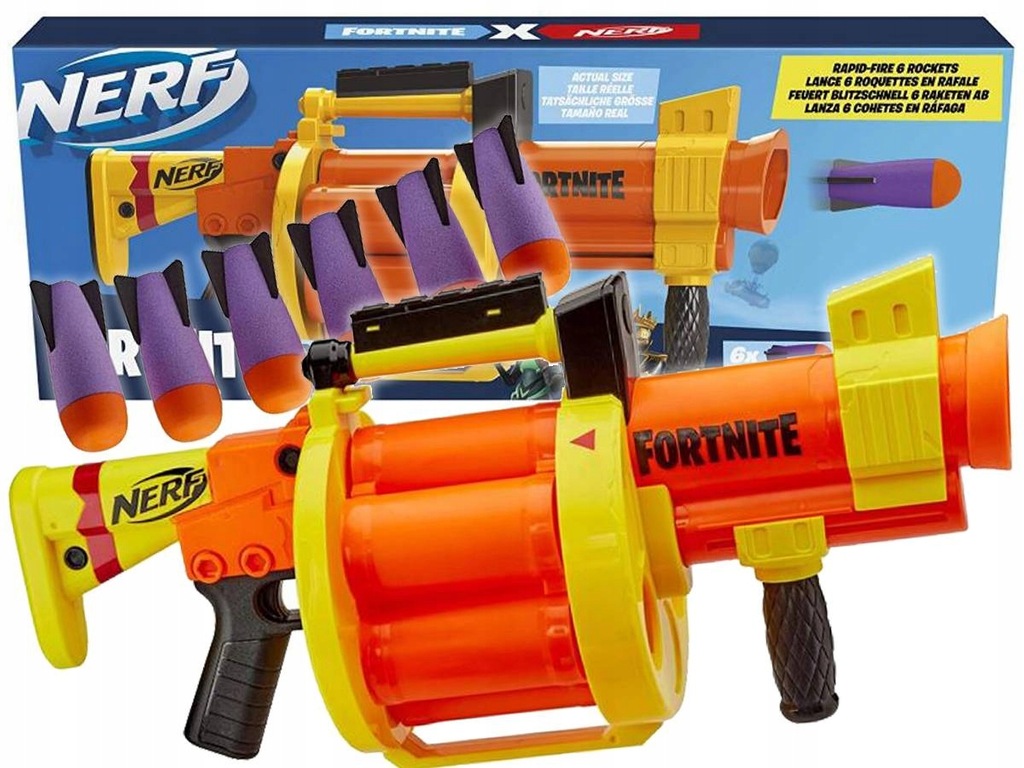 Nerf Fortnite GL Blaster Wyrzutnia Rakiet E8910 11293859645