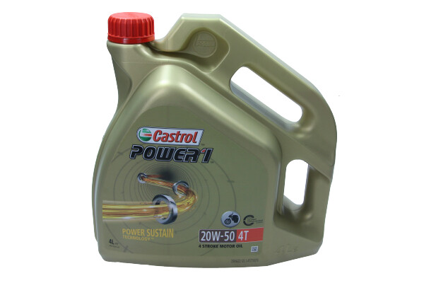 OLEJ CASTROL 20W50 4L POWER 1 4T MINERALNY / MOTOCYKLE