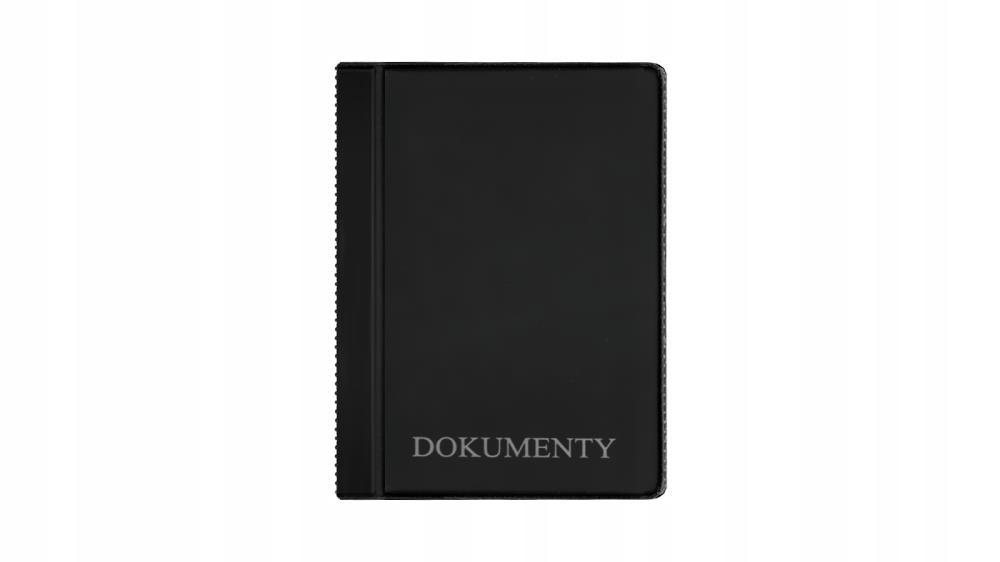 OKŁADKA NA DOKUMENTY MINI STANDARD CZARNA (10SZT)