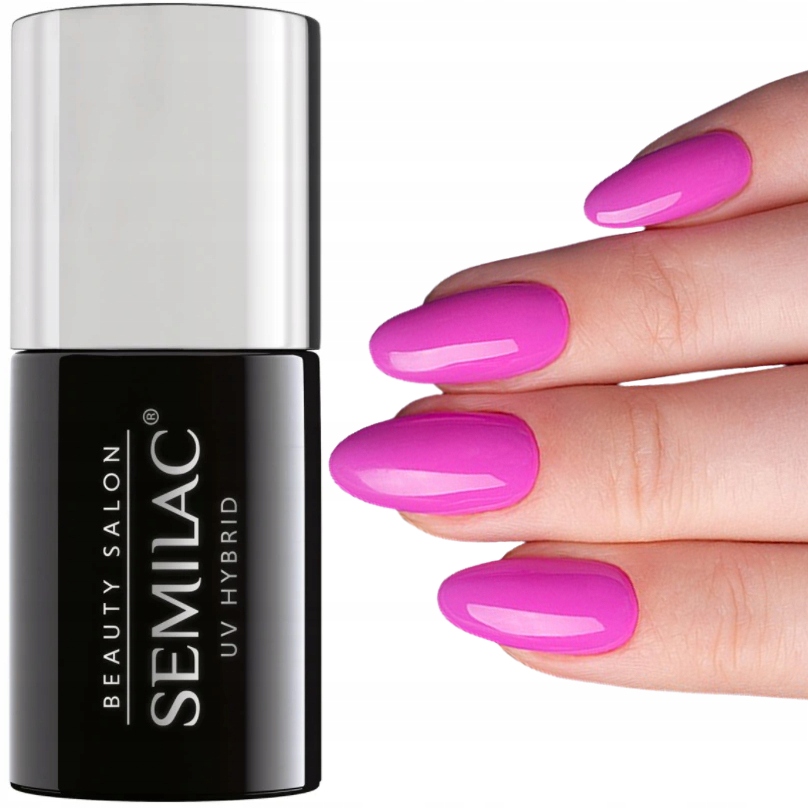 Semilac 906 STRONG PINK SBS Lakier Hybrydowy 7ml