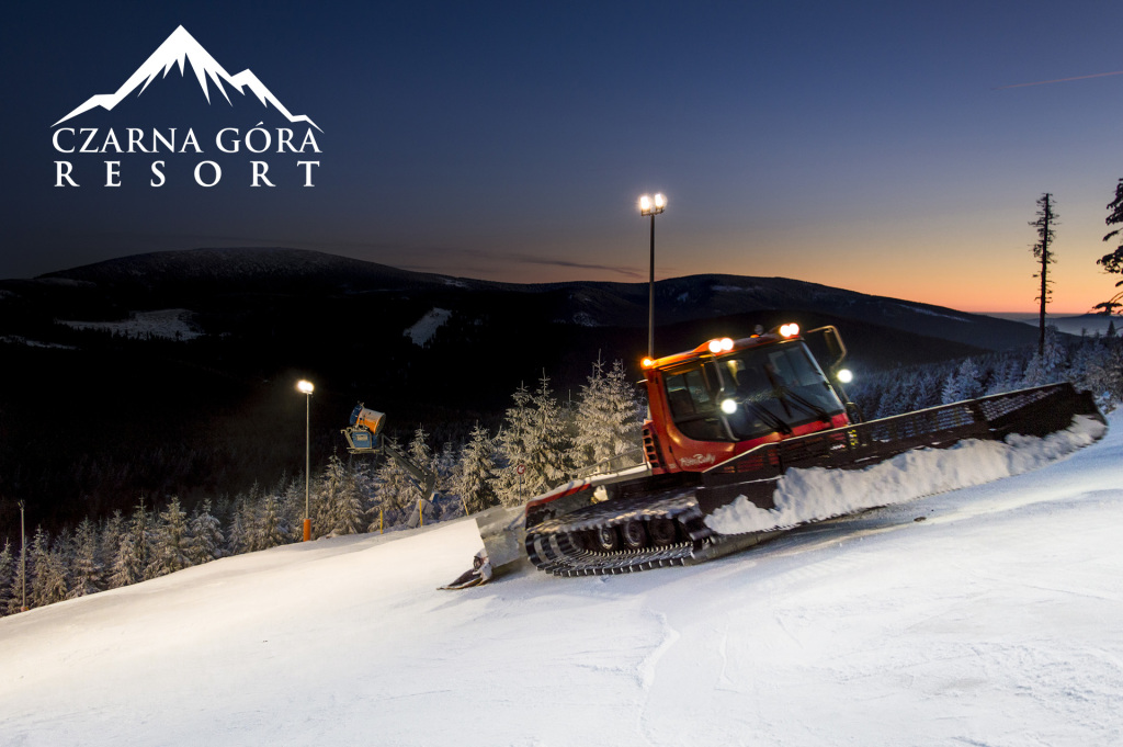 Przejazd ratrakiem po stokach Czarna Góra Resort