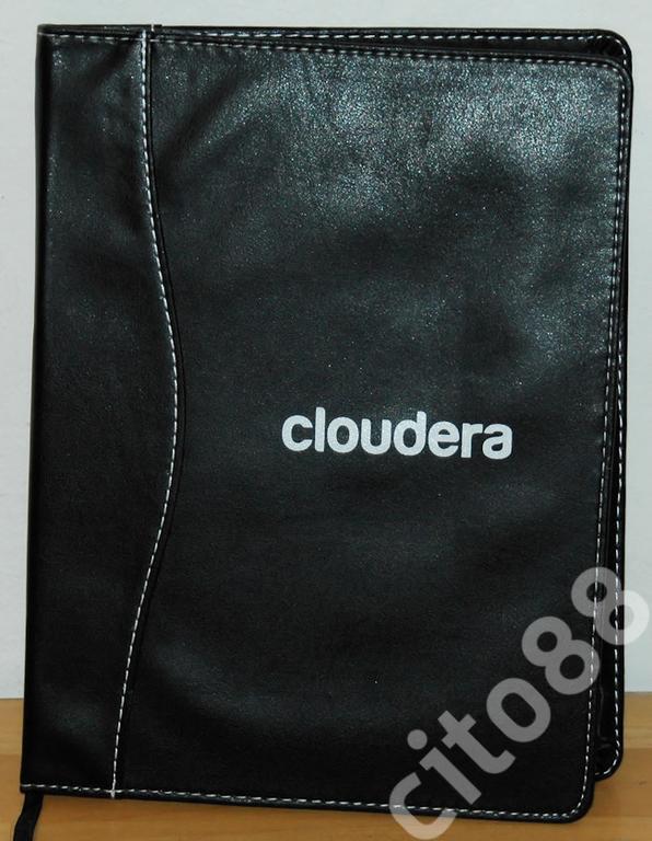 Elegancki czarny notes od firmy Cloudera