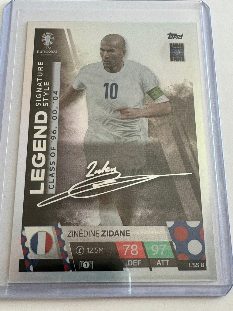 TOPPS UEFA EURO 2024 ZINEDINE ZIDANE - LEGEND- MATCH ATTAX