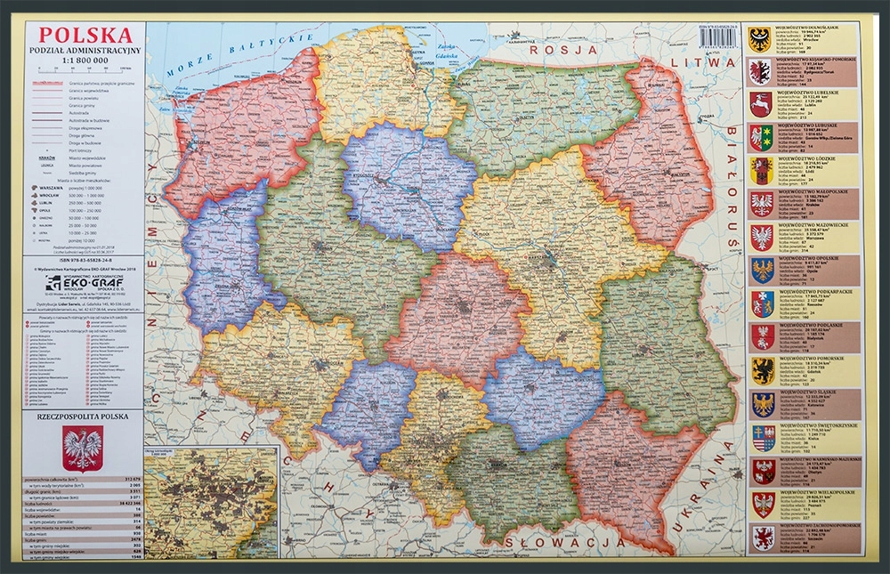 Карта польши с городами
