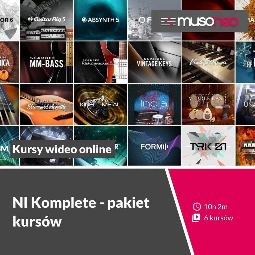 Musoneo - Kurs Native Instruments Komplete - paczka 6 kursów - kurs